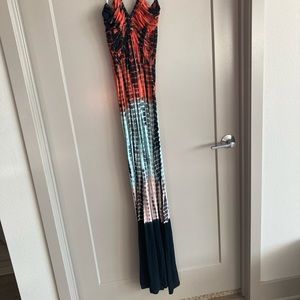 Tie Dye Halter Maxi